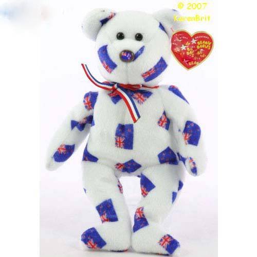 Aotearoa (New Zealand) flag nose Beanie Baby