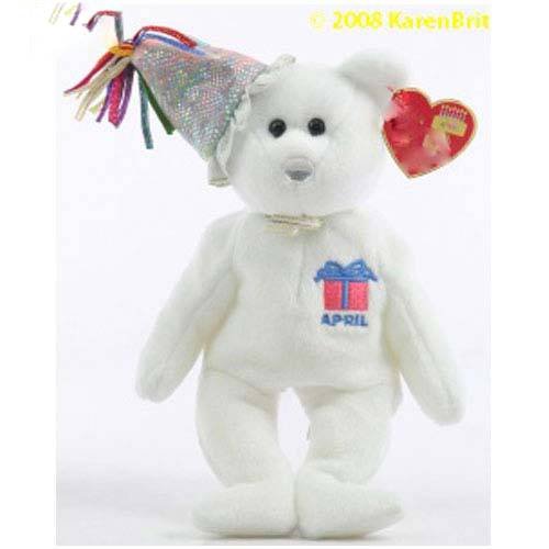 April (Party Hat) Beanie Baby